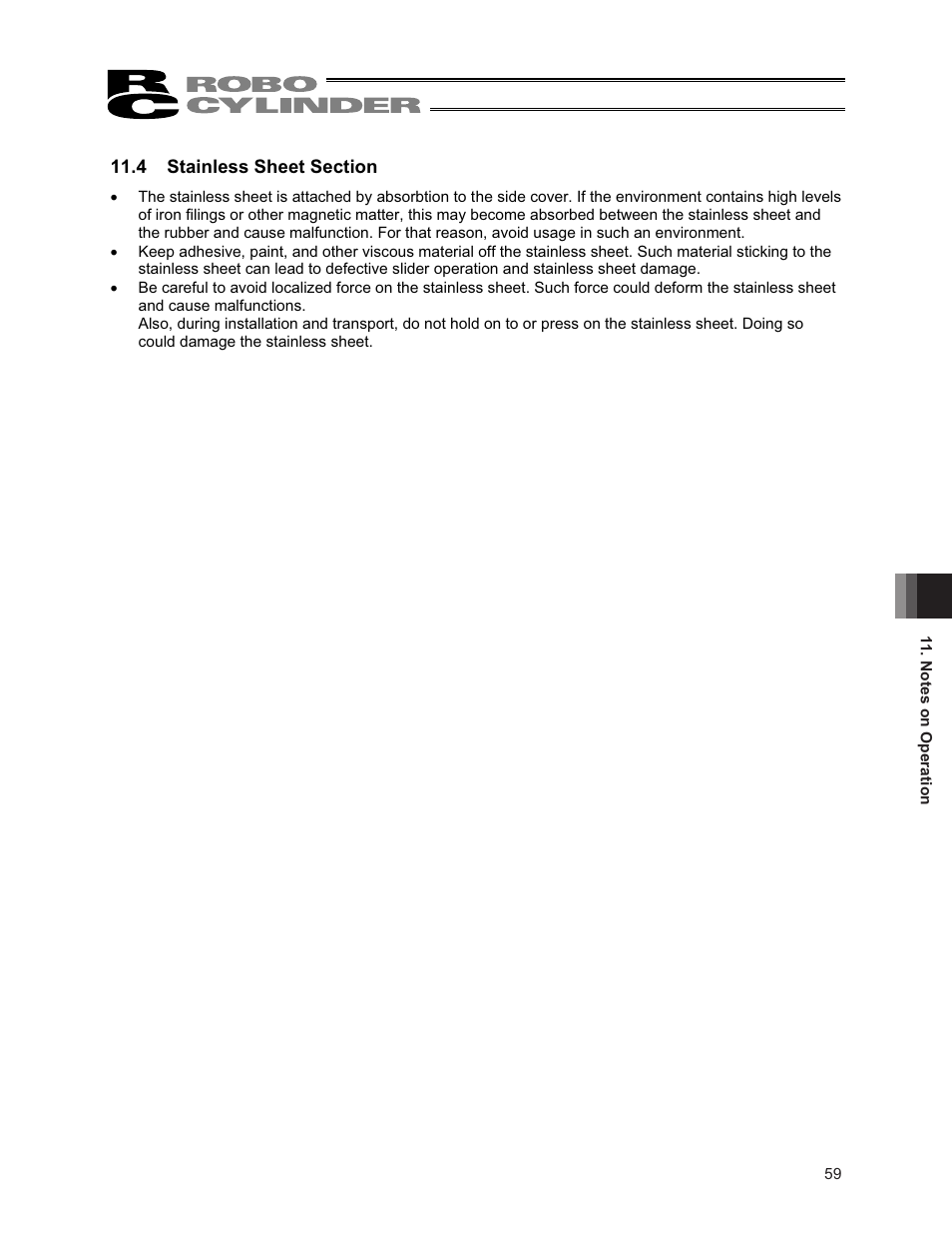 4 stainless sheet section | IAI America RCA2-SA6R User Manual | Page 67 / 92