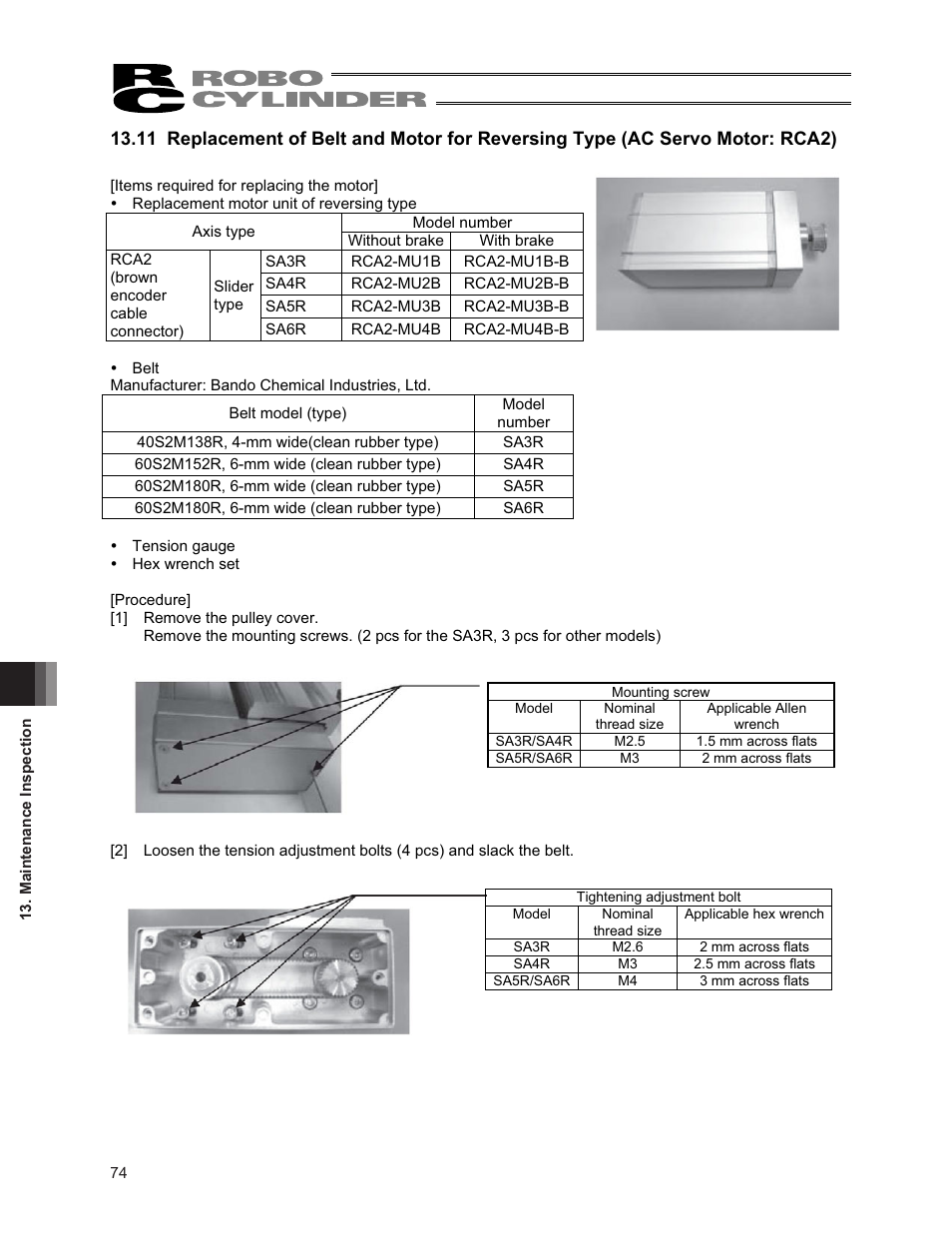 IAI America RCA2-SA6R User Manual | Page 82 / 92