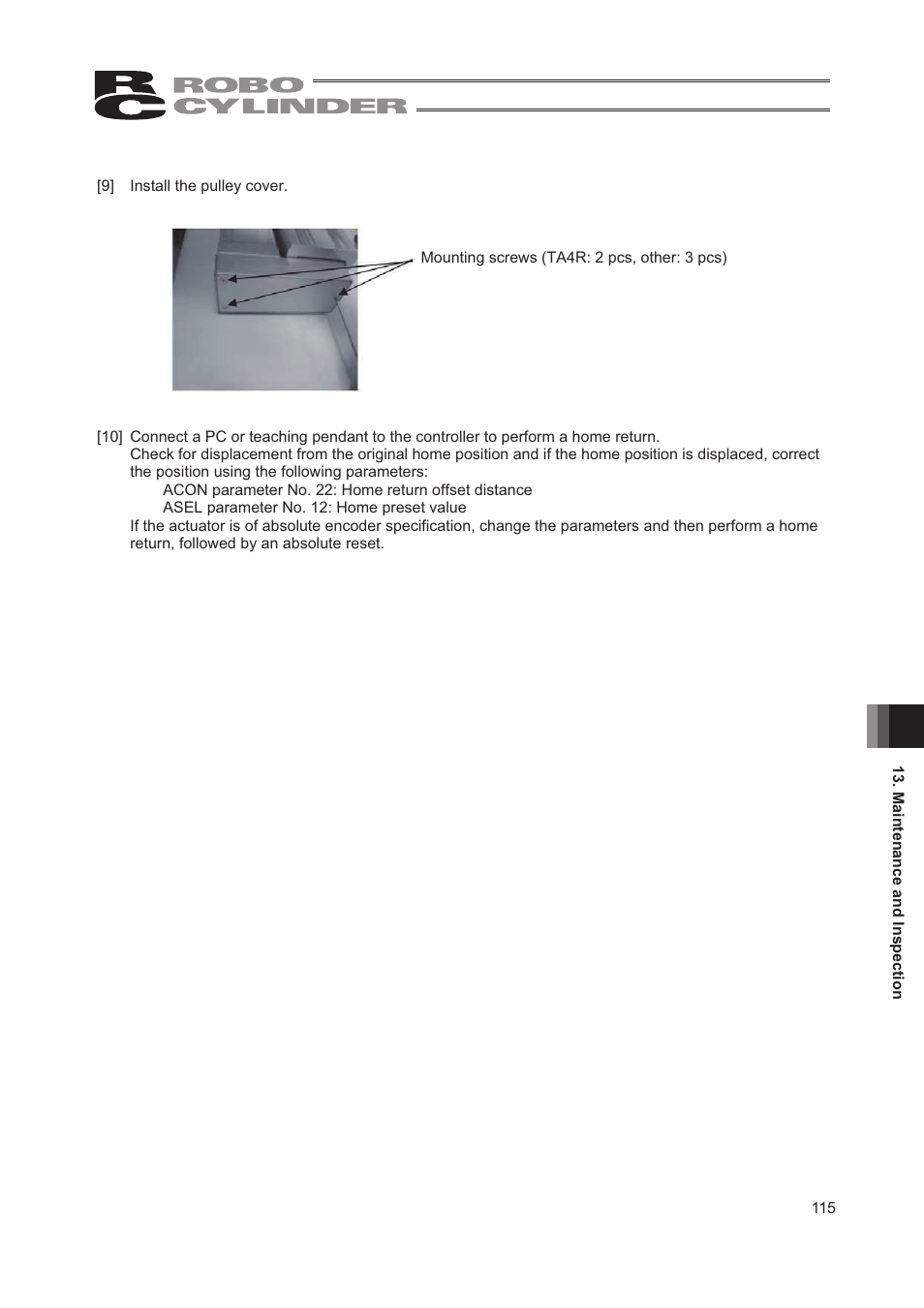 IAI America RCA2-TW4N User Manual | Page 123 / 134