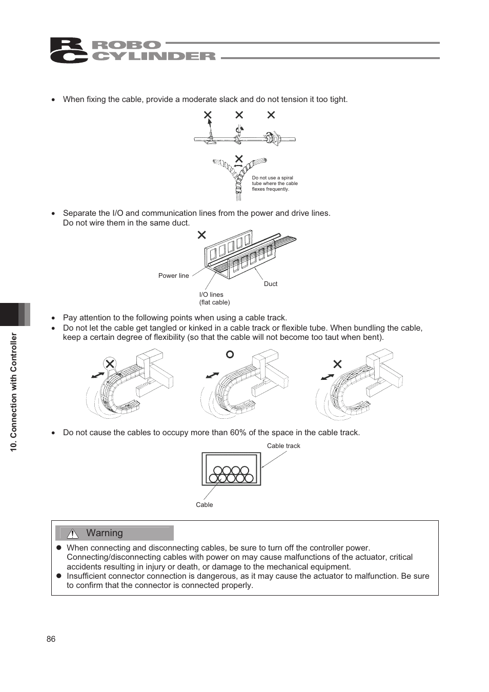 Warning | IAI America RCA2-TW4N User Manual | Page 94 / 134