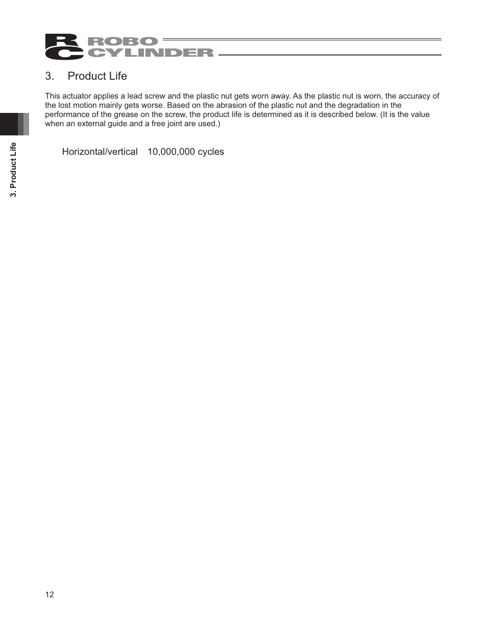 Product life | IAI America RCD-RA1D User Manual | Page 18 / 40