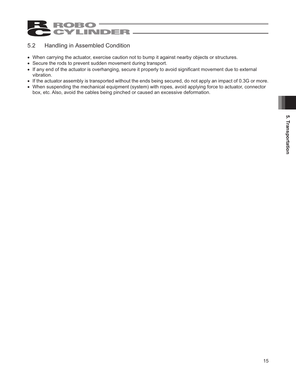 2 handling in assembled condition | IAI America RCD-RA1D User Manual | Page 21 / 40