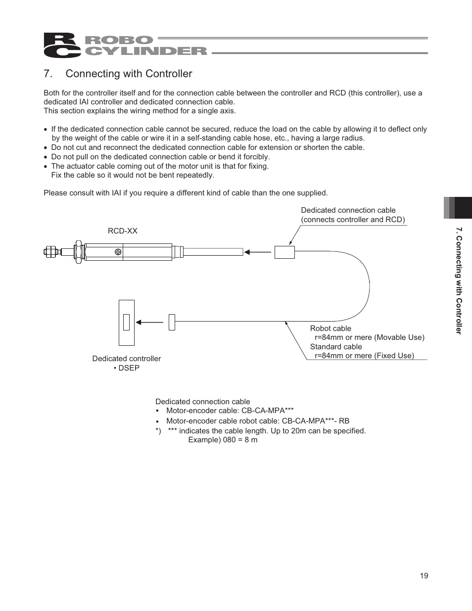 Connecting with controller | IAI America RCD-RA1D User Manual | Page 25 / 40