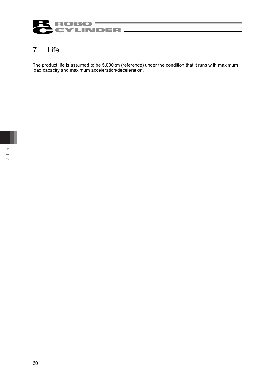 Life | IAI America RCP2-BA7U User Manual | Page 66 / 72