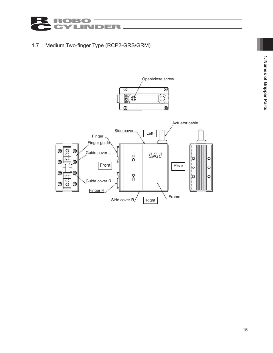 7 medium two-finger type (rcp2-grs/grm) | IAI America RCP2W-GRLS User Manual | Page 25 / 130