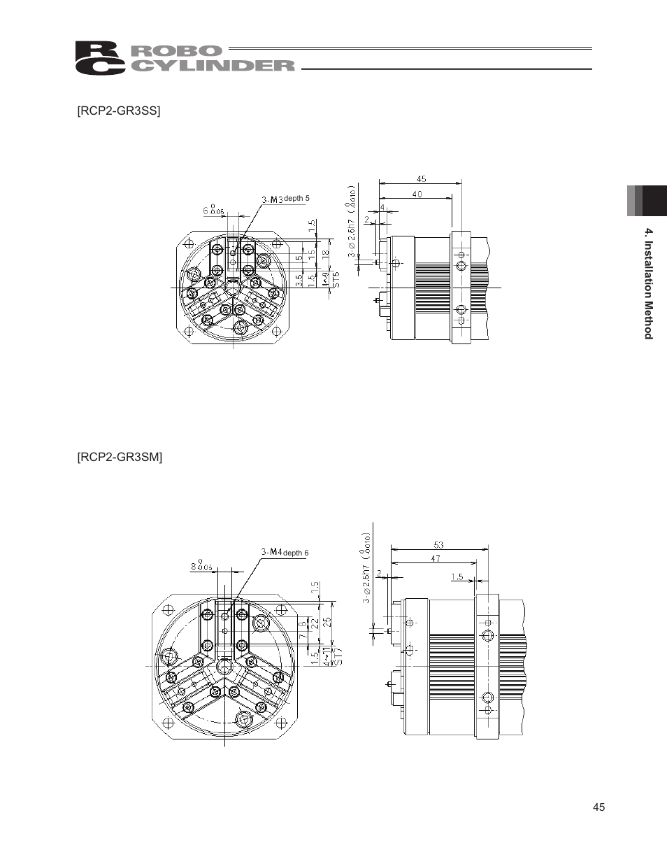 Rcp2-gr3ss] [rcp2-gr3sm | IAI America RCP2W-GRLS User Manual | Page 55 / 130