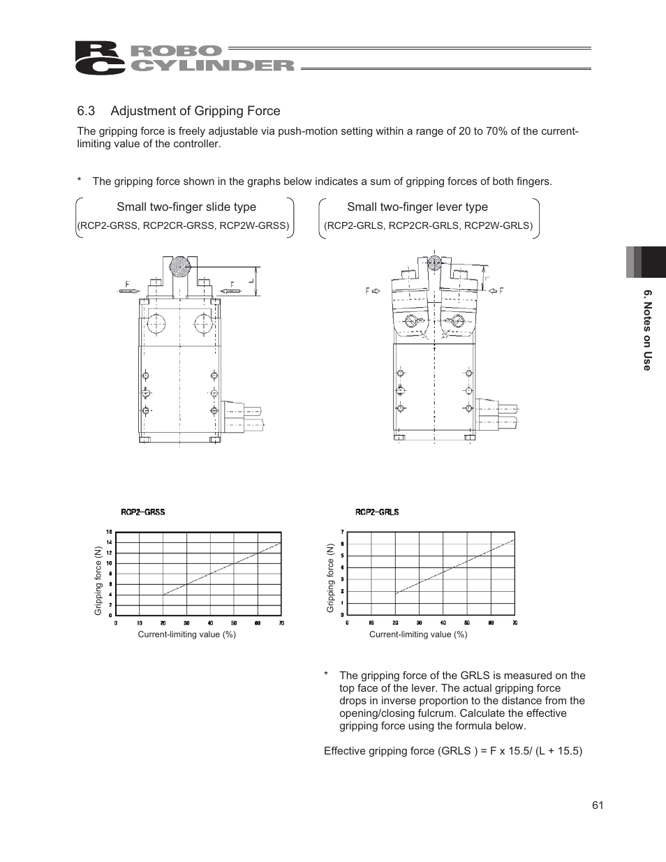 3 adjustment of gripping force | IAI America RCP2W-GRLS User Manual | Page 71 / 130