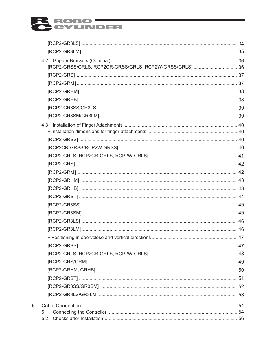 IAI America RCP2W-GRLS User Manual | Page 8 / 130