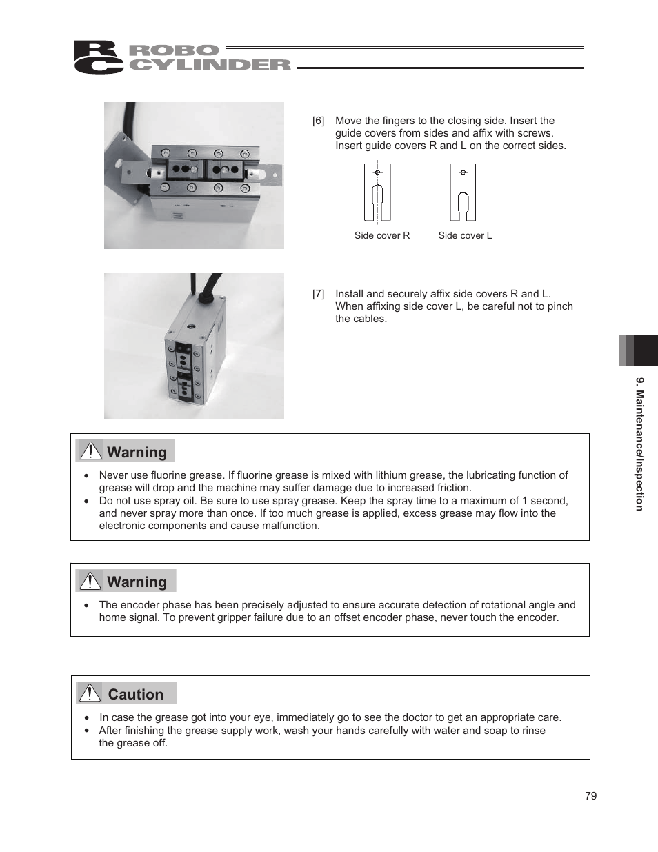 Warning, Caution | IAI America RCP2W-GRLS User Manual | Page 89 / 130