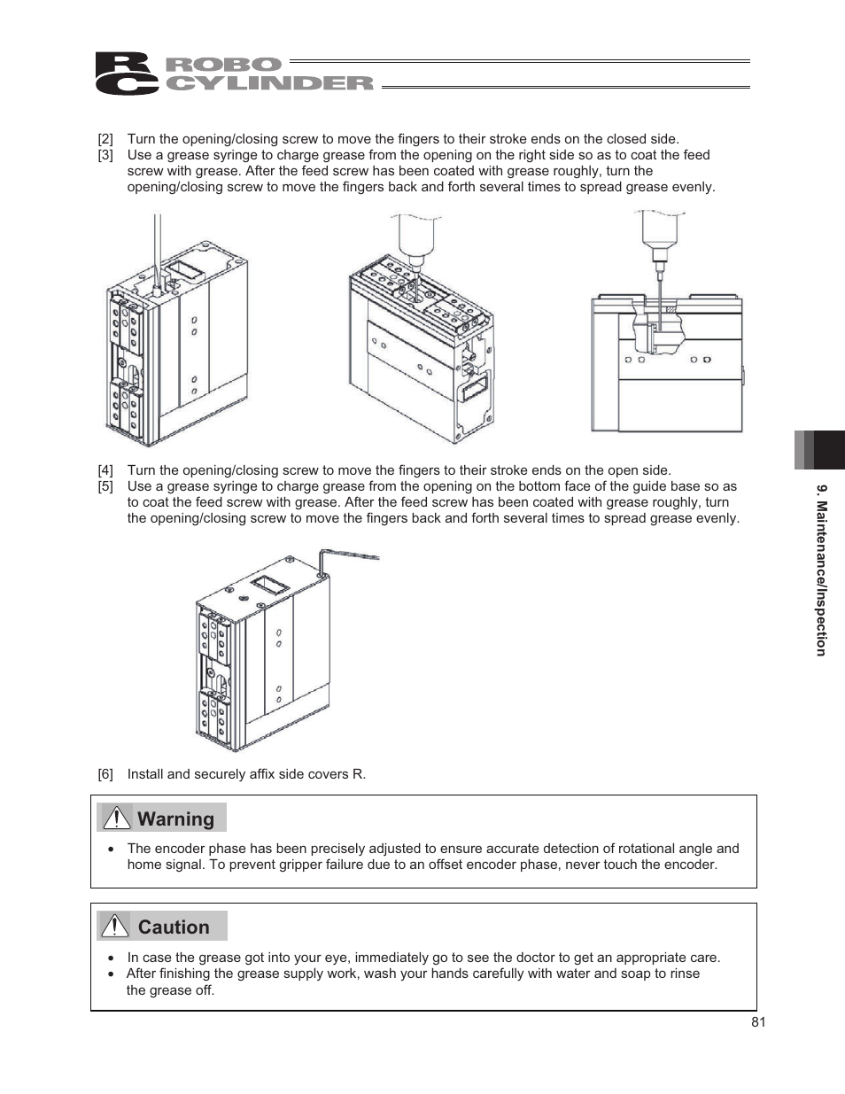 Warning, Caution | IAI America RCP2W-GRLS User Manual | Page 91 / 130