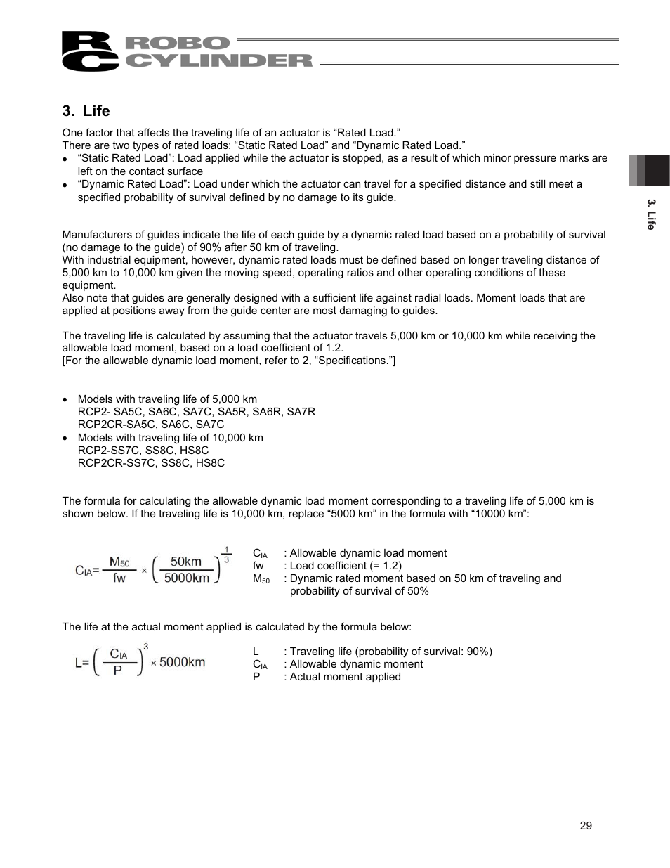 Life | IAI America RCP2CR-SS8C User Manual | Page 37 / 126