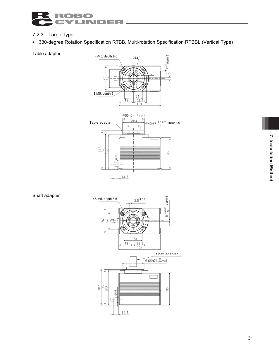 3 large type | IAI America RCP2-RTCBL User Manual | Page 39 / 80