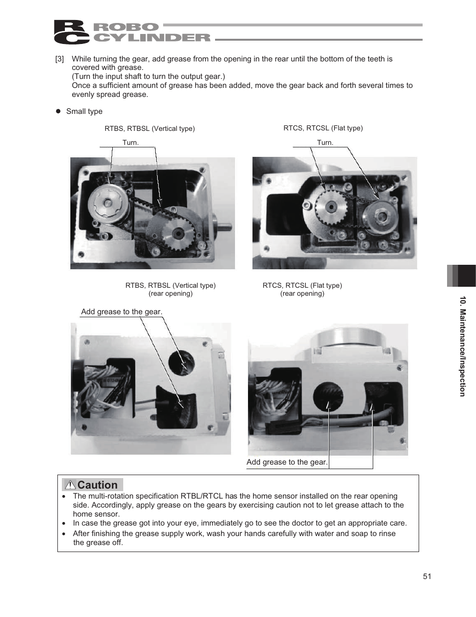 Caution | IAI America RCP2-RTCBL User Manual | Page 59 / 80