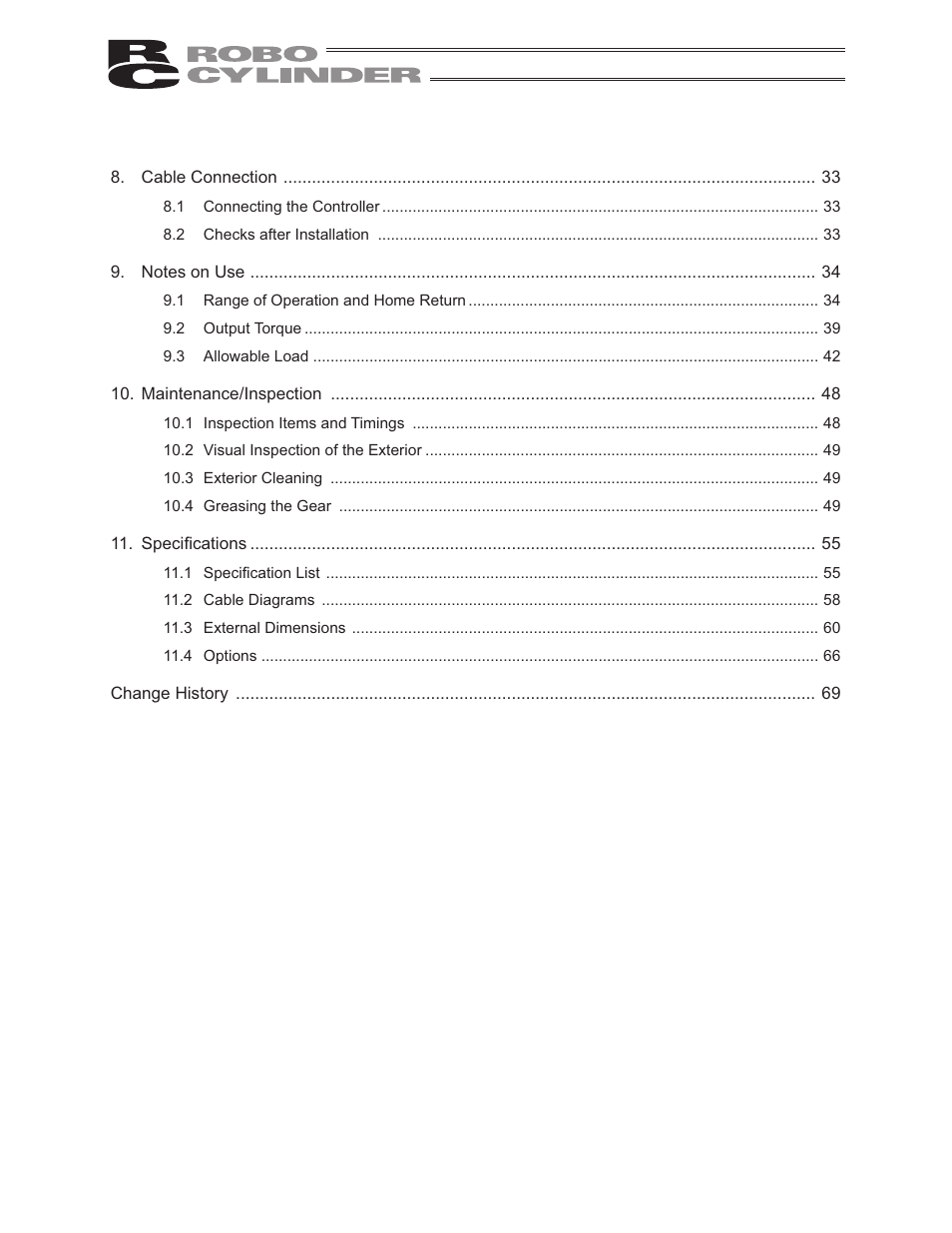 IAI America RCP2-RTCBL User Manual | Page 8 / 80