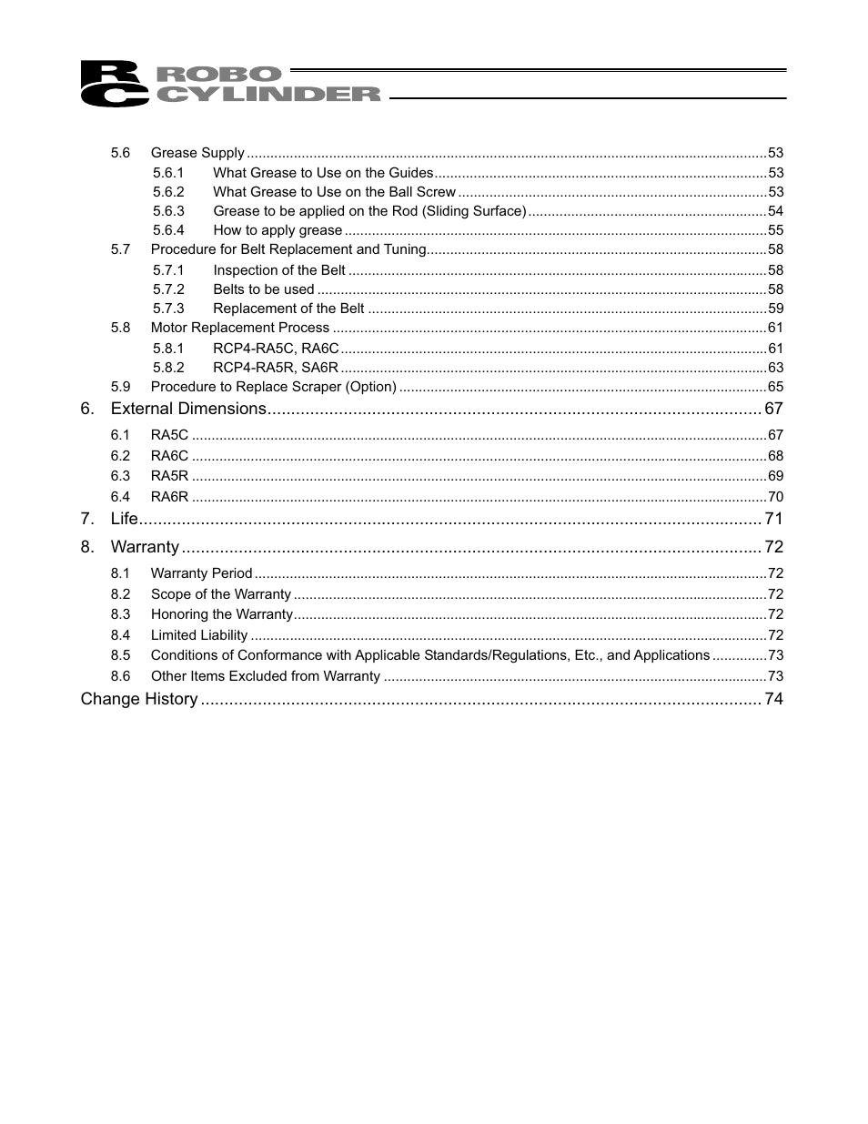 IAI America RCP4-RA6R User Manual | Page 6 / 82