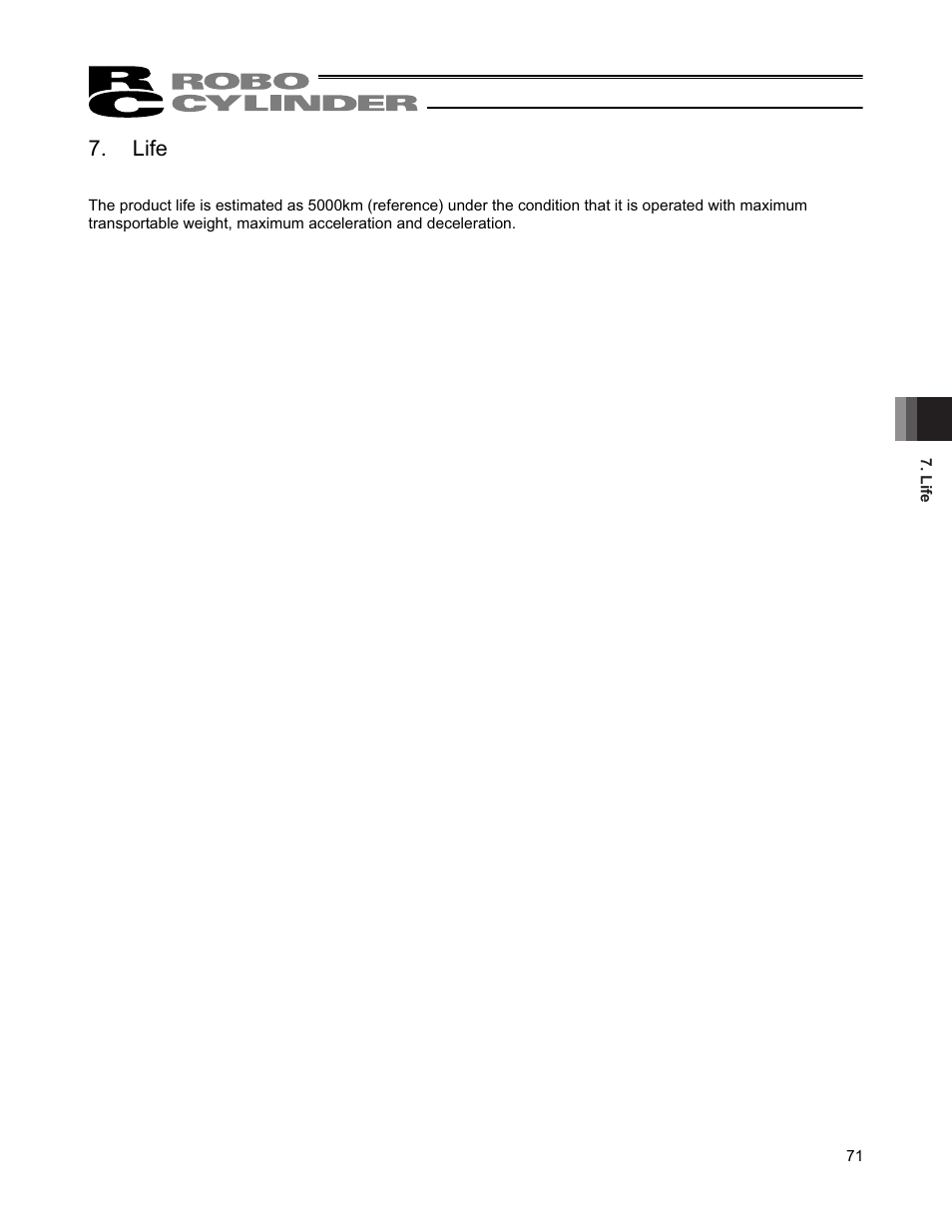 Life | IAI America RCP4-RA6R User Manual | Page 77 / 82