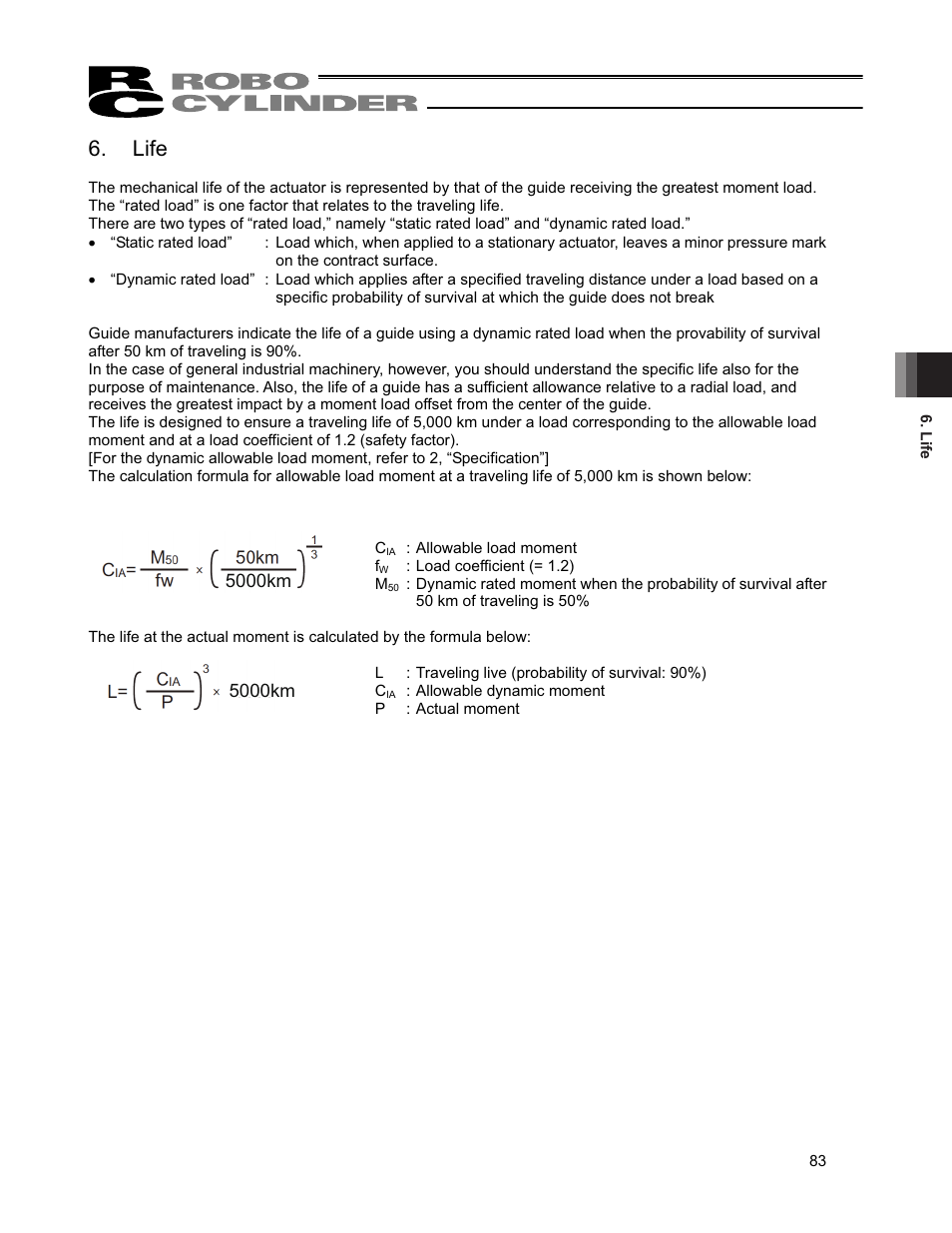 Life | IAI America RCP4CR-SA7C User Manual | Page 89 / 94