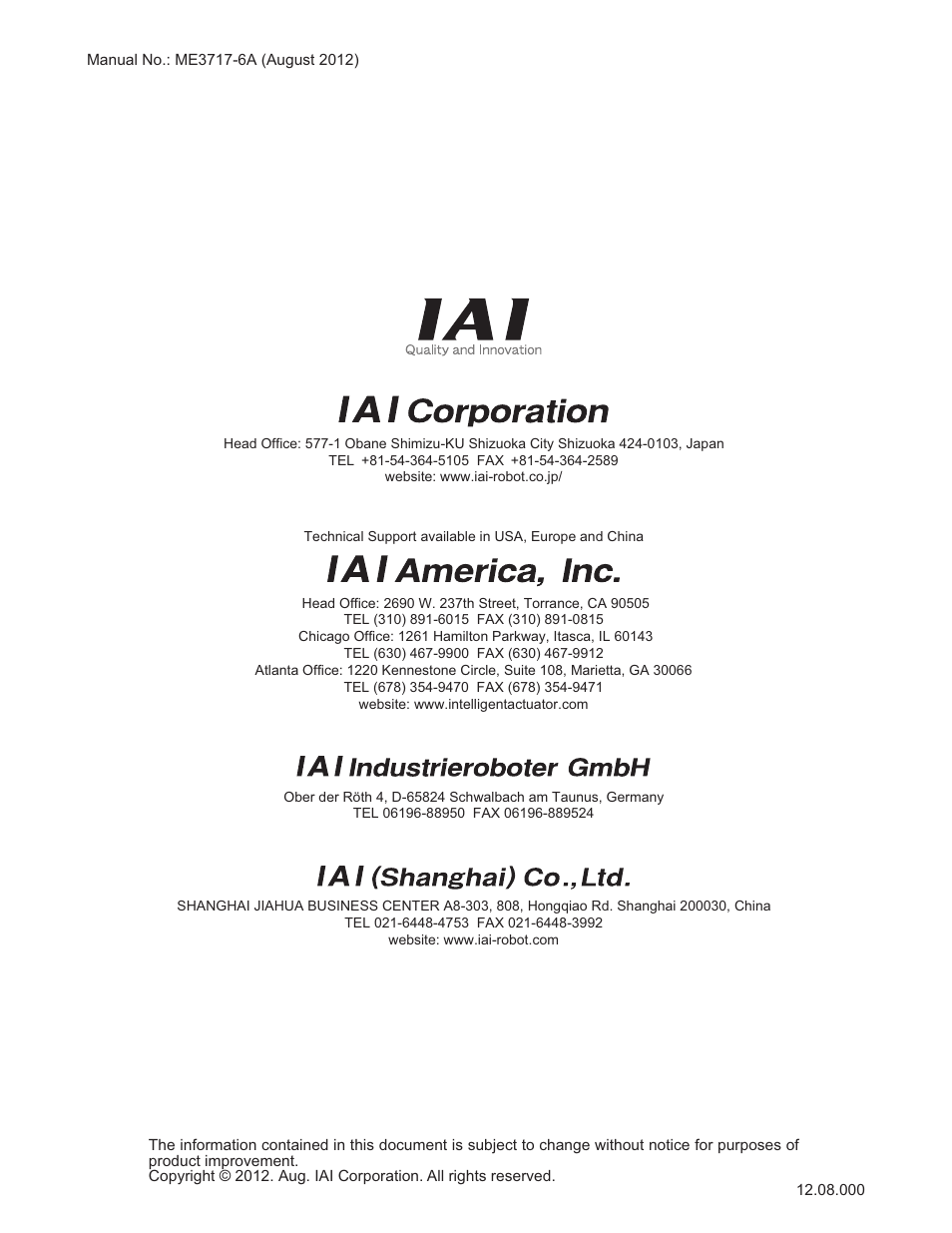 IAI America RCP4CR-SA7C User Manual | Page 94 / 94