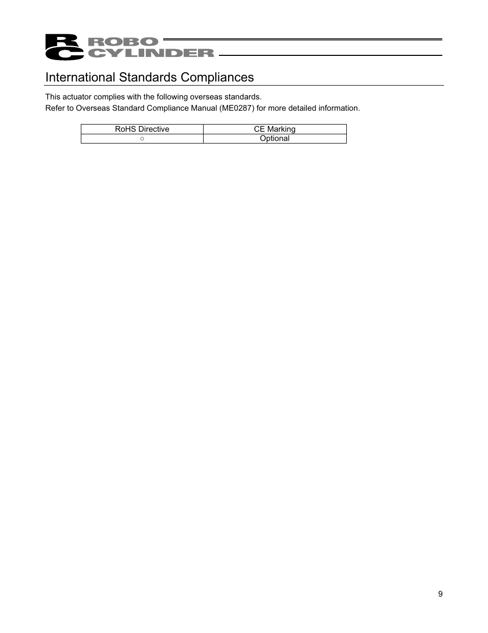 International standards compliances | IAI America RCS2W User Manual | Page 17 / 142