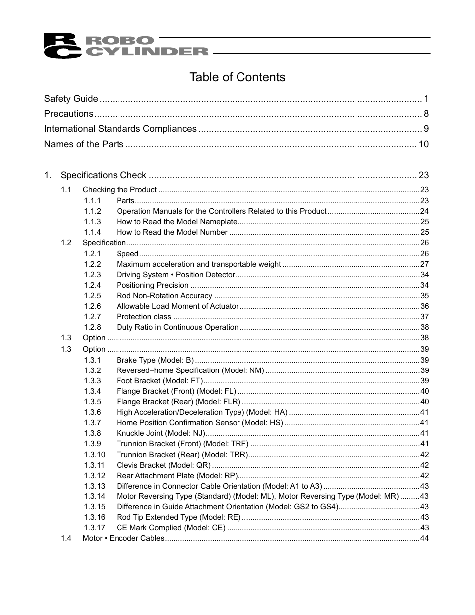 IAI America RCS2W User Manual | Page 5 / 142