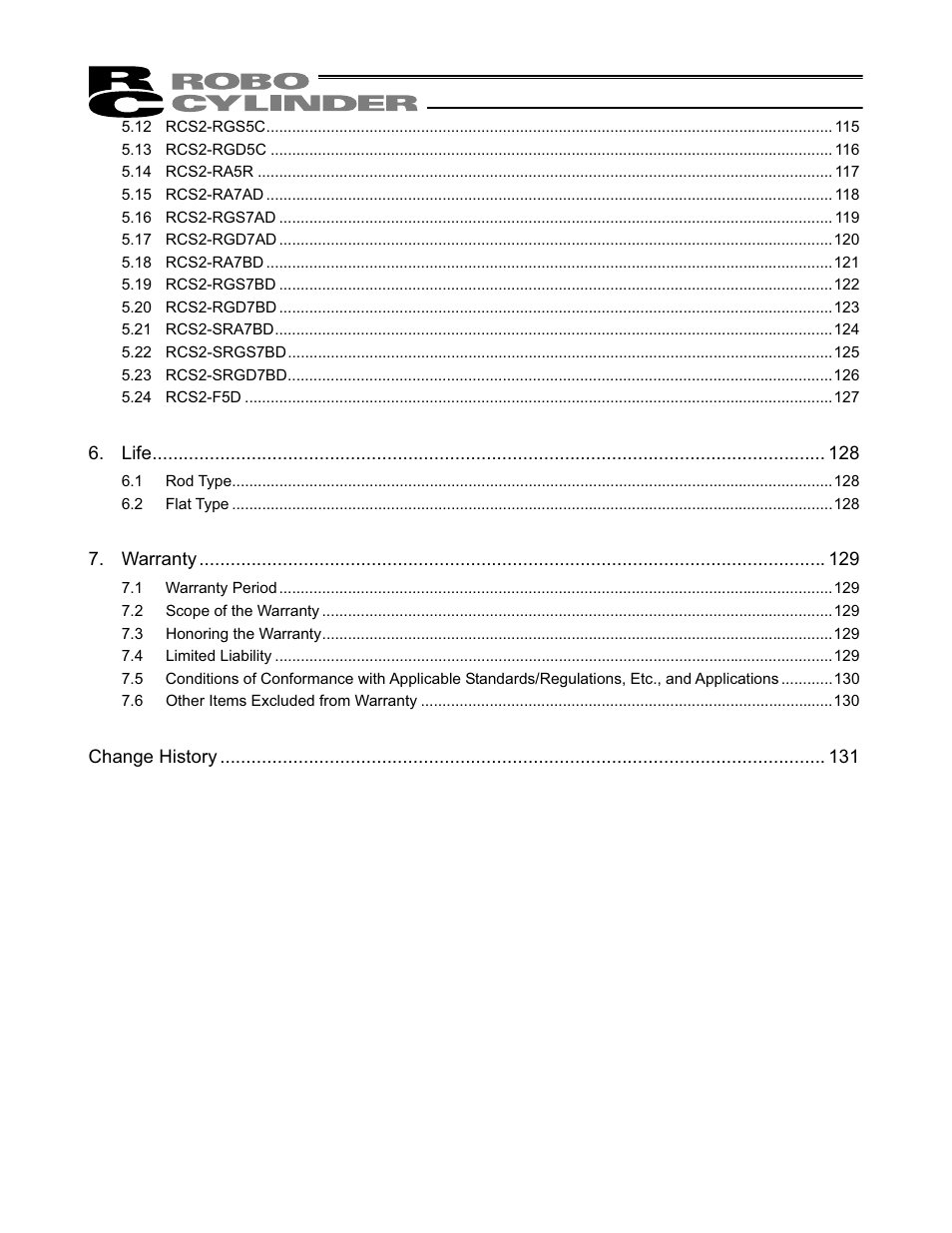 IAI America RCS2W User Manual | Page 7 / 142