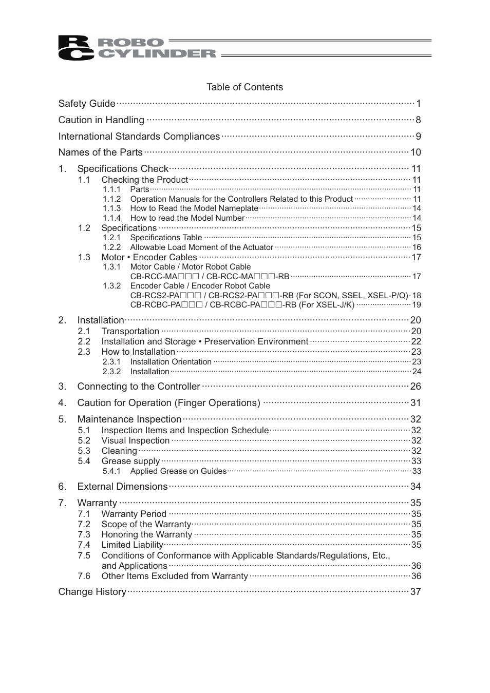 IAI America RCS2-GR8 User Manual | Page 5 / 46