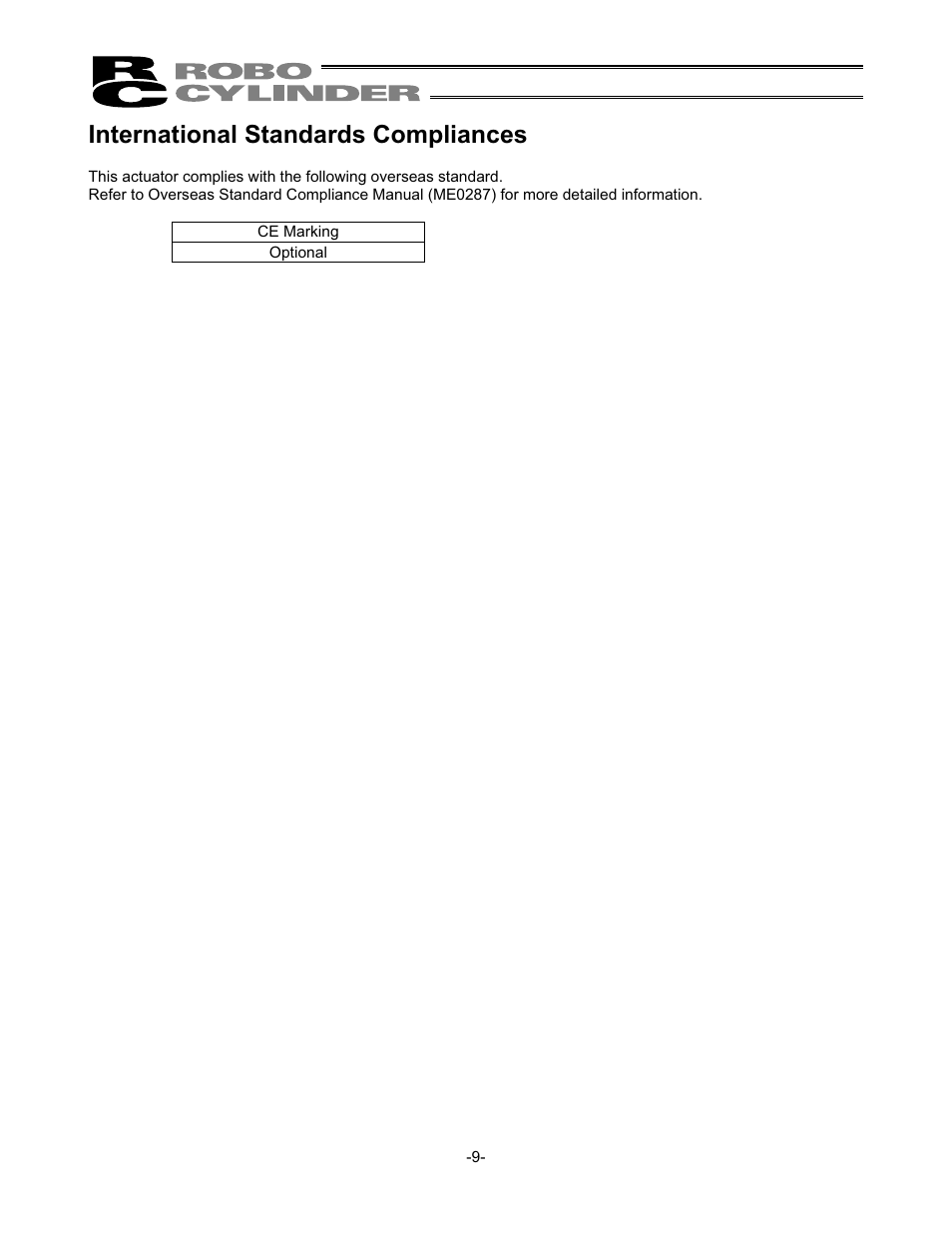 International standards compliances | IAI America RCS2-SD5N User Manual | Page 15 / 80