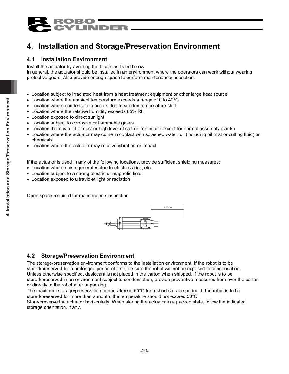 Installation and storage/preservation environment, 1 installation environment, 2 storage/preservation environment | IAI America RCS2-SD5N User Manual | Page 26 / 80