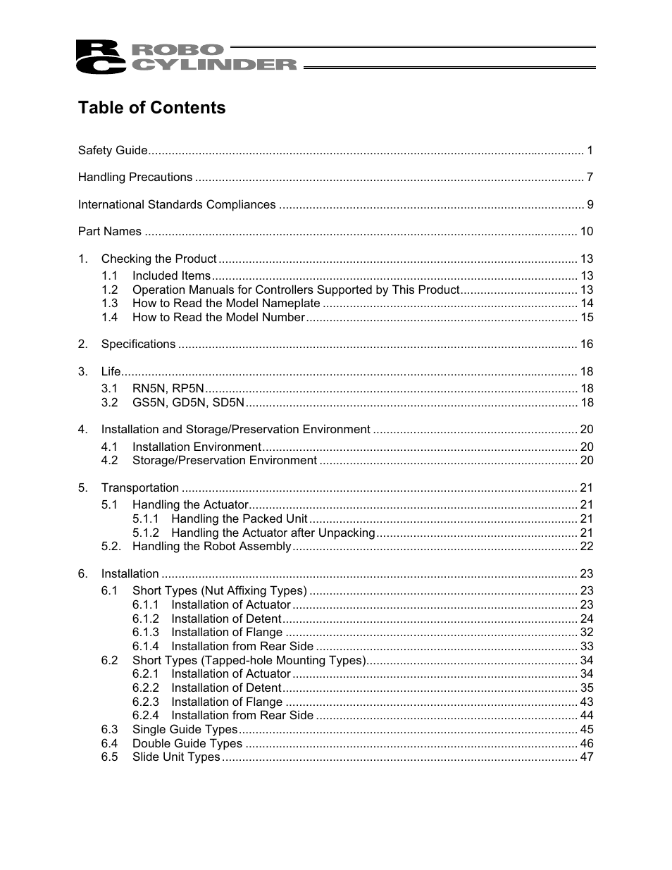 IAI America RCS2-SD5N User Manual | Page 5 / 80