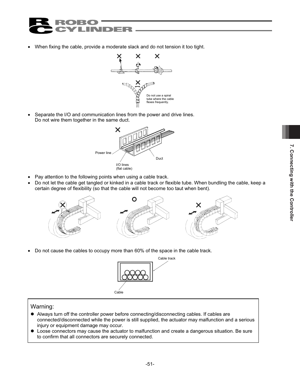 Warning | IAI America RCS2-SD5N User Manual | Page 57 / 80