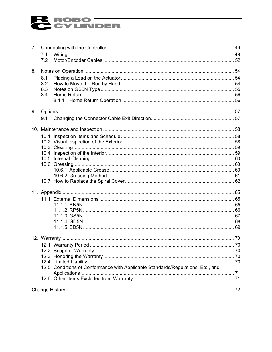 IAI America RCS2-SD5N User Manual | Page 6 / 80