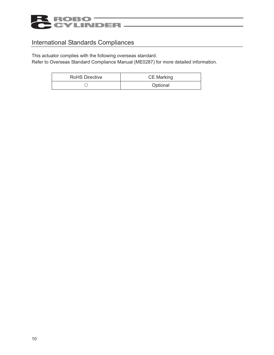 International standards compliances | IAI America RCS2-RTC12L User Manual | Page 16 / 60