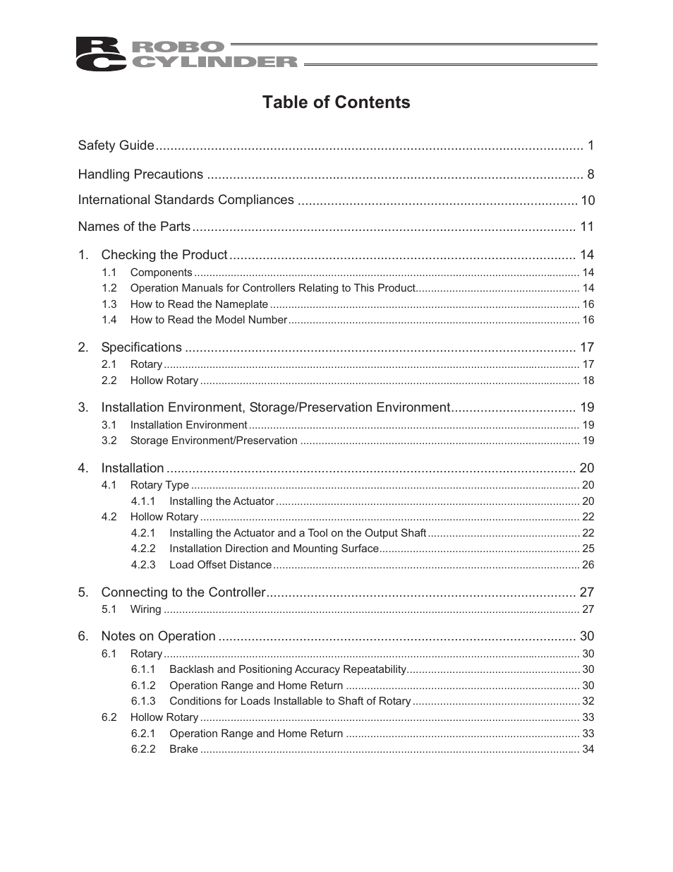 IAI America RCS2-RTC12L User Manual | Page 5 / 60