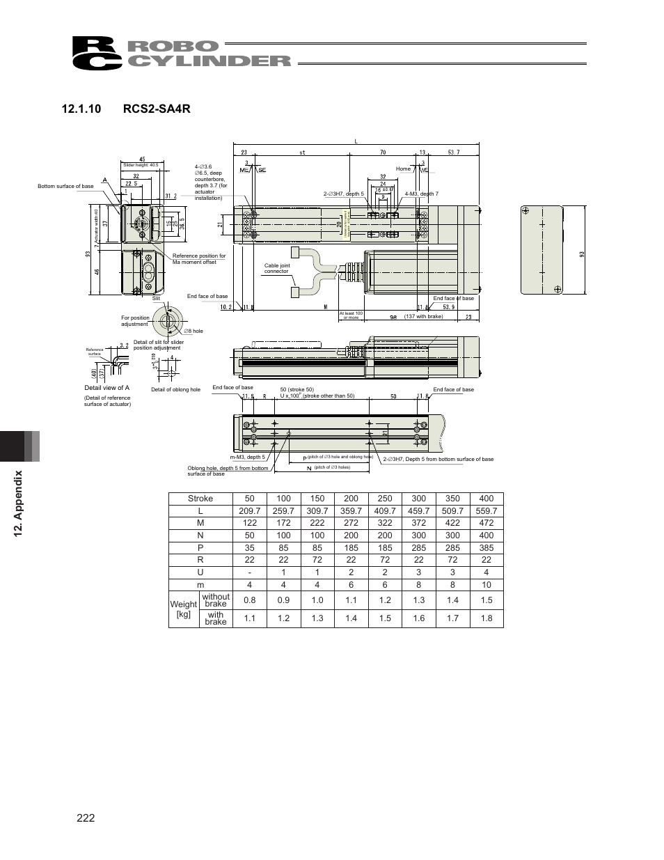 10 rcs2-sa4r, Appendix 210 | IAI America RCS3PCR-SS8C User Manual | Page 230 / 258
