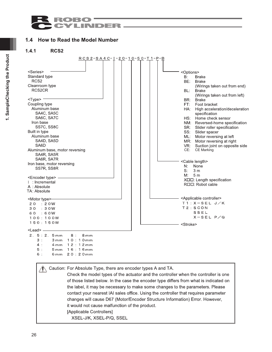 4 how to read the model number | IAI America RCS3PCR-SS8C User Manual | Page 34 / 258