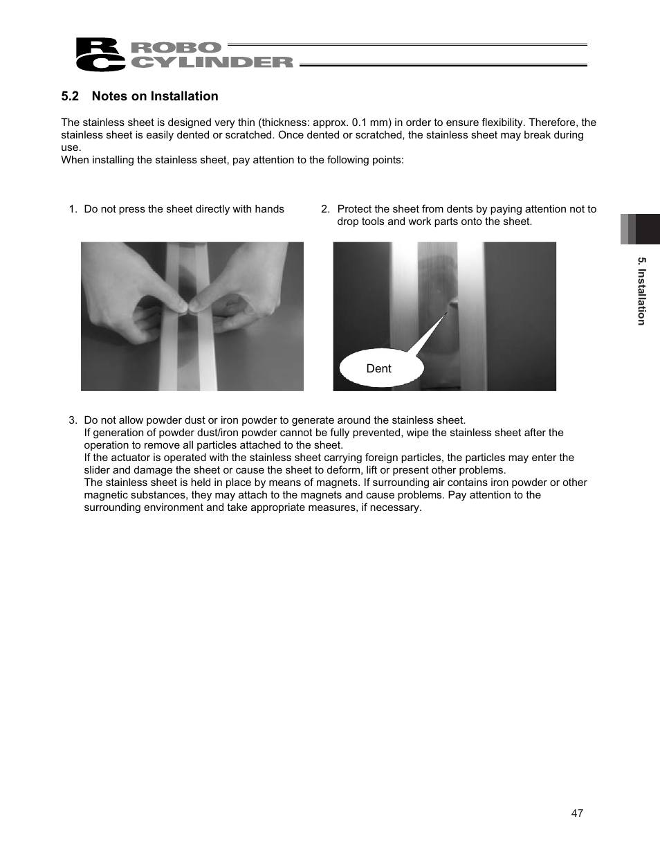 2 notes on installation | IAI America RCS3PCR-SS8C User Manual | Page 55 / 258