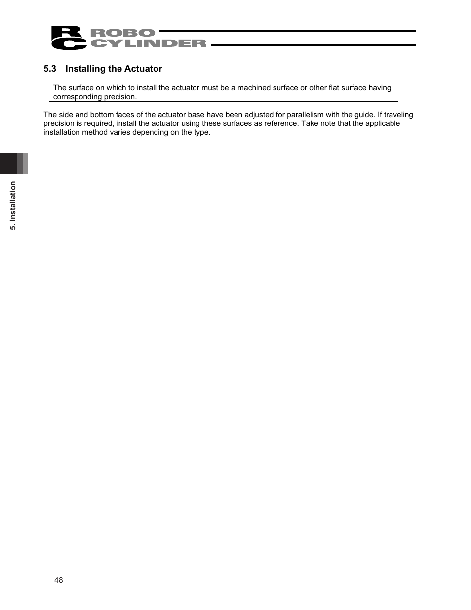 3 installing the actuator | IAI America RCS3PCR-SS8C User Manual | Page 56 / 258