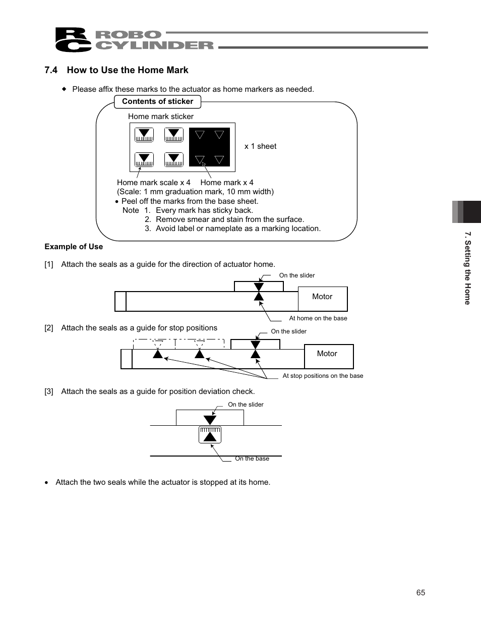 4 how to use the home mark | IAI America RCS3PCR-SS8C User Manual | Page 73 / 258