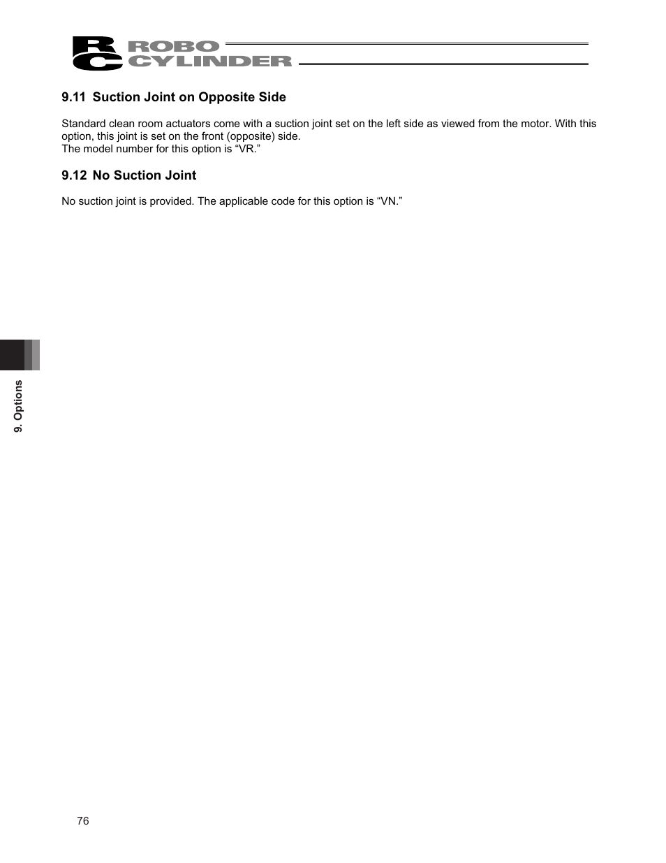11 suction joint on opposite side, 12 no suction joint | IAI America RCS3PCR-SS8C User Manual | Page 84 / 258