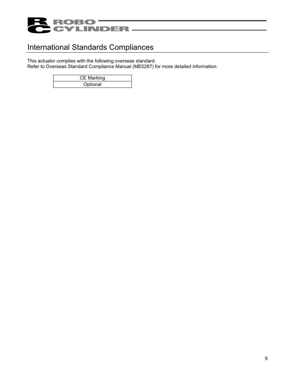 International standards compliances | IAI America RCS2-TFA5N User Manual | Page 15 / 62