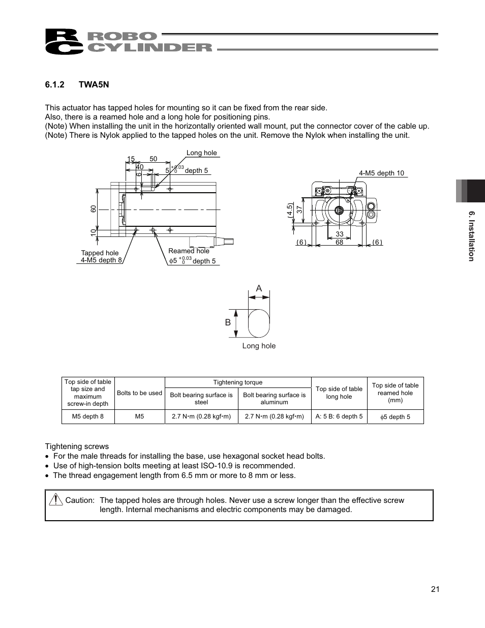 2 twa5n | IAI America RCS2-TFA5N User Manual | Page 27 / 62