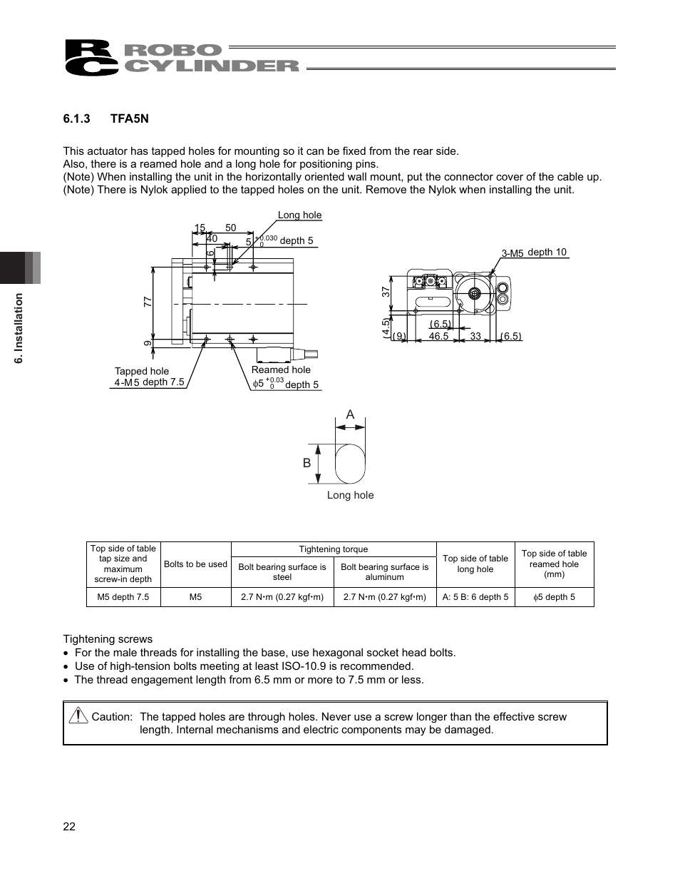 3 tfa5n | IAI America RCS2-TFA5N User Manual | Page 28 / 62