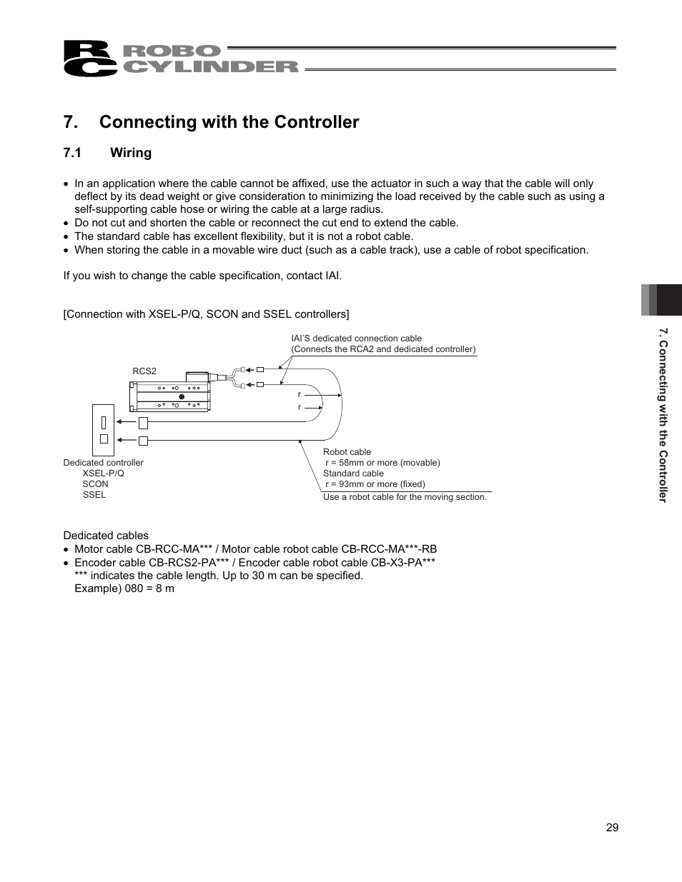 Connecting with the controller, 1 wiring | IAI America RCS2-TFA5N User Manual | Page 35 / 62