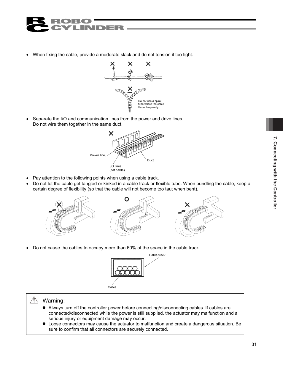 Warning | IAI America RCS2-TFA5N User Manual | Page 37 / 62