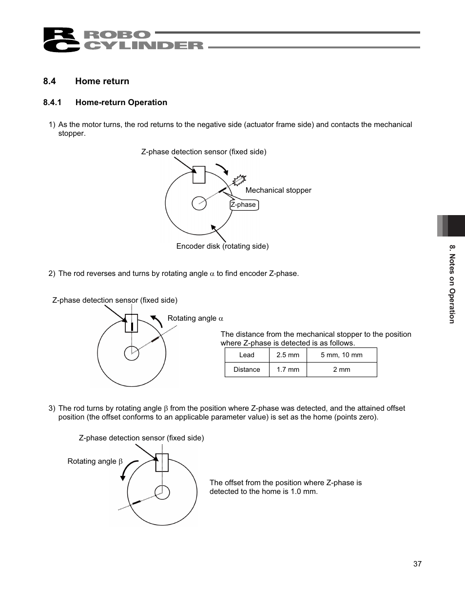 4 home return | IAI America RCS2-TFA5N User Manual | Page 43 / 62