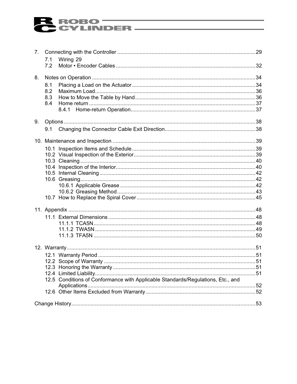 IAI America RCS2-TFA5N User Manual | Page 6 / 62
