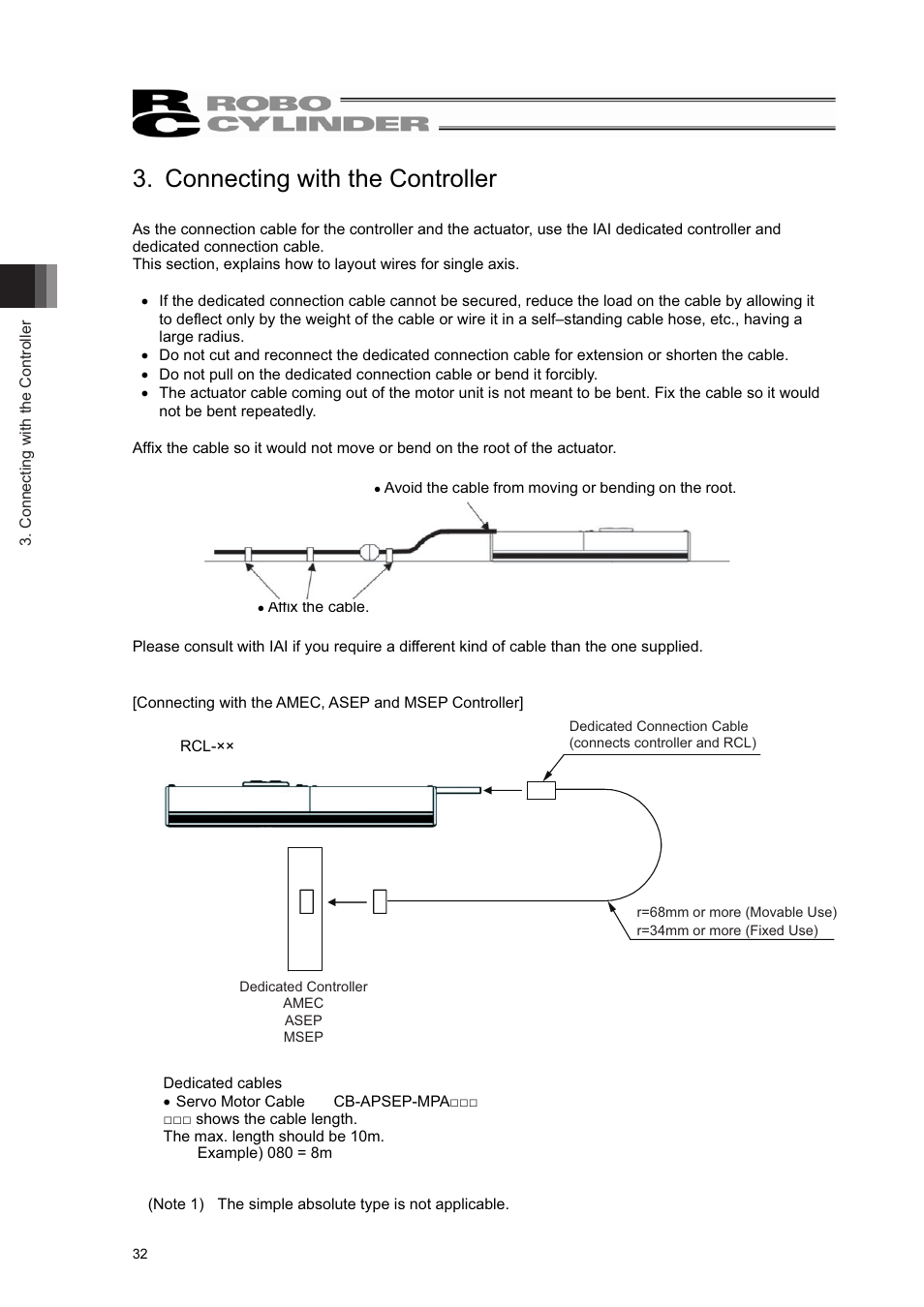 Connecting with the controller | IAI America RCL-SM6L User Manual | Page 38 / 66