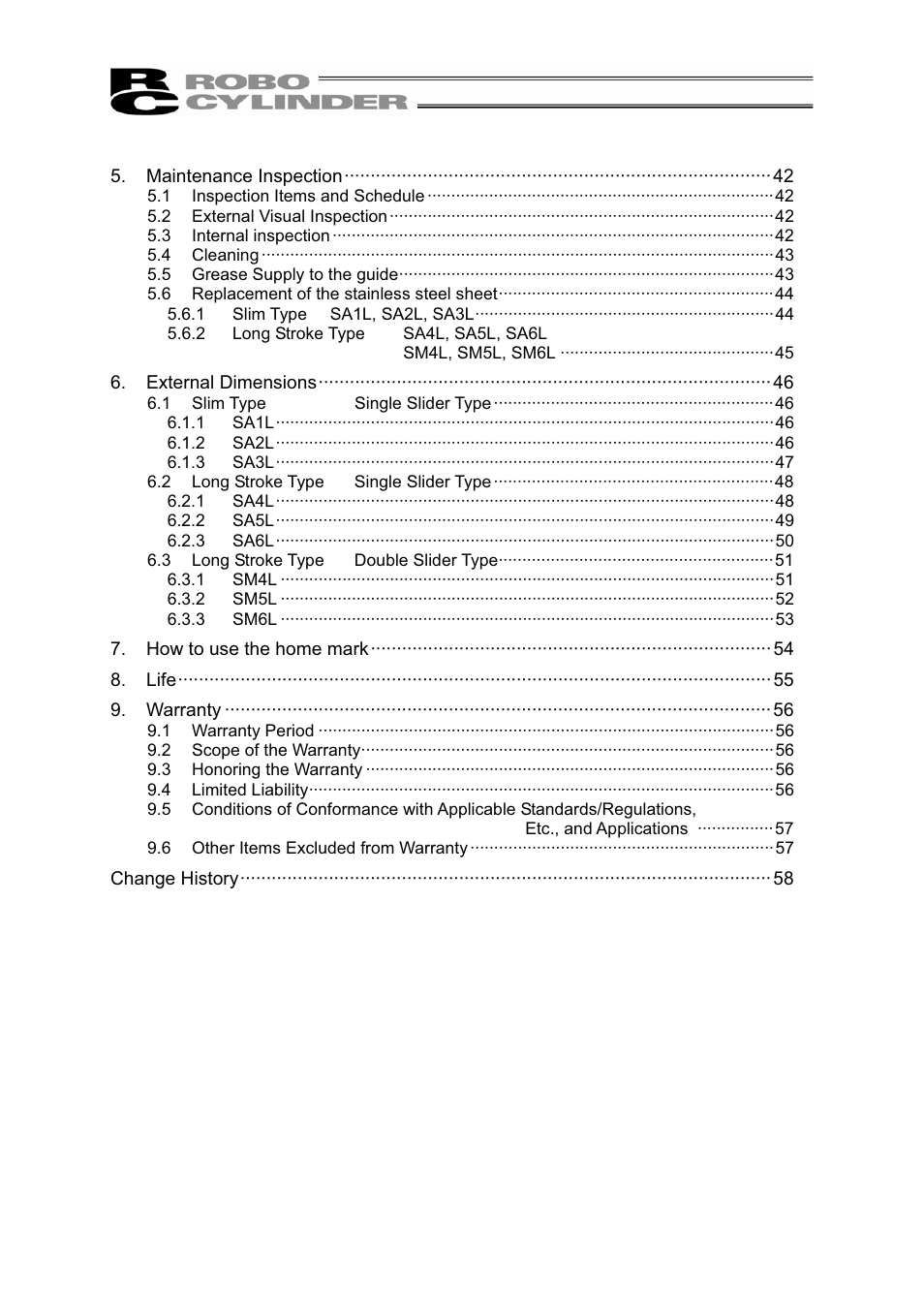 IAI America RCL-SM6L User Manual | Page 6 / 66