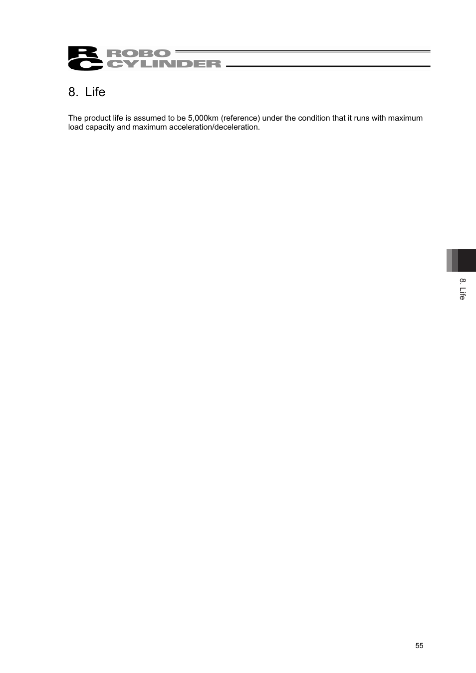 Life | IAI America RCL-SM6L User Manual | Page 61 / 66