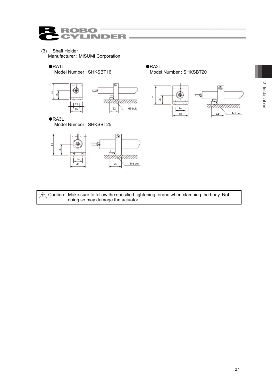 Installation | IAI America RCL-RA3L User Manual | Page 33 / 56